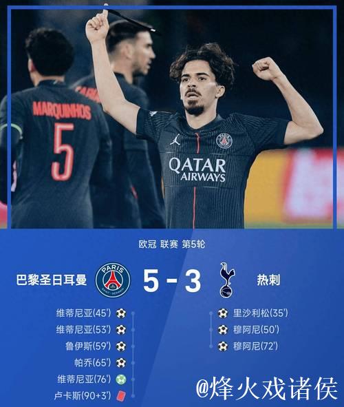 欧冠-维蒂尼亚帽子戏法 巴黎圣日耳曼战胜热刺 欧冠-维蒂尼亚帽子戏法 巴黎圣日耳曼战胜热刺